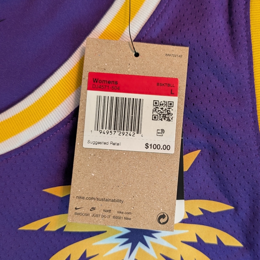 LA Sparks Nneka Ogwumike Jersey Number 30. NWT. Size L. - Picture 3 of 5